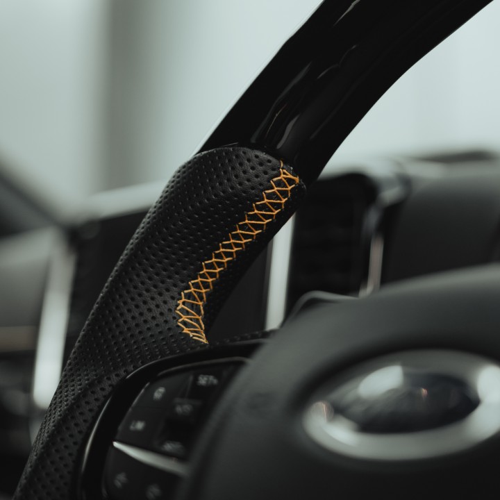 Steering Wheel, Predator Wildtrak in and Heated, Color Lustrous Black, Ford Ranger Double Cab 2023 - Present - EDK.ro