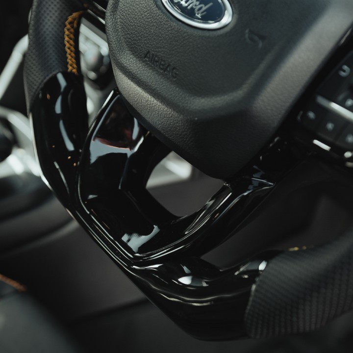 Steering Wheel, Predator Wildtrak in and Heated, Color Lustrous Black, Ford Ranger Double Cab 2023 - Present - EDK.ro