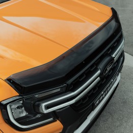 Bonnet Protector, Trux A Finish - Type 2 Style, Color Dark Smoke, Ford Ranger Platinum / Tremor / Wildtrak / Wildtrak X / XL / XLT Double Cab / Single Cab 2023 - Present - EDK.ro