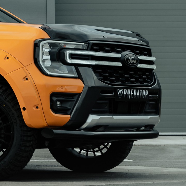 Deflector Capotă, Trux A Finish - Type 2 Stil, Culoare Fumuriu Închis, Ford Ranger Platinum / Tremor / Wildtrak / Wildtrak X / XL / XLT Cabină Dublă / Cabină Single 2023 - Prezent - EDK.ro