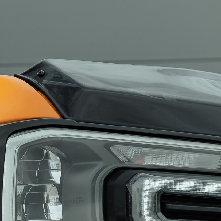 Deflector Capotă, Trux A Finish - Type 2 Stil, Culoare Fumuriu Închis, Ford Ranger Platinum / Tremor / Wildtrak / Wildtrak X / XL / XLT Cabină Dublă / Cabină Single 2023 - Prezent - EDK.ro