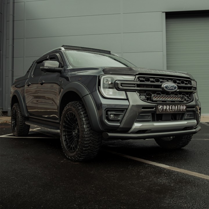 Deflector Capotă, Trux, Culoare Fumuriu Închis, Ford Ranger Platinum / Tremor / Wildtrak / Wildtrak X / XL / XLT Cabină Dublă / Cabină Single 2023 - Prezent - EDK.ro