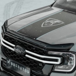 Deflector Capotă, Trux Slimline, Culoare Fumuriu Închis, Ford Ranger Platinum / Tremor / Wildtrak / Wildtrak X / XL / XLT Cabină Dublă / Cabină Single 2023 - Prezent - EDK.ro