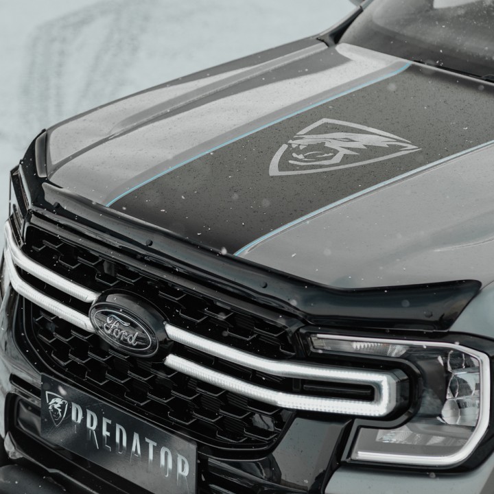 Deflector Capotă, Trux Slimline, Culoare Fumuriu Închis, Ford Ranger Cabină Dublă / Cabină Single 2023 - Prezent - EDK.ro