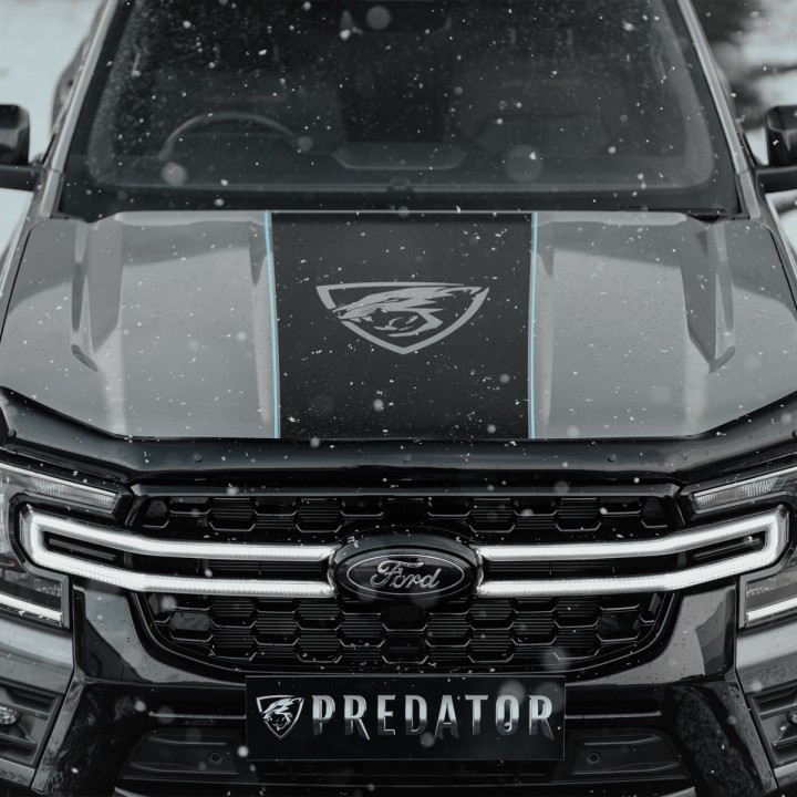 Deflector Capotă, Trux Slimline, Culoare Fumuriu Închis, Ford Ranger Platinum / Tremor / Wildtrak / Wildtrak X / XL / XLT Cabină Dublă / Cabină Single 2023 - Prezent - EDK.ro