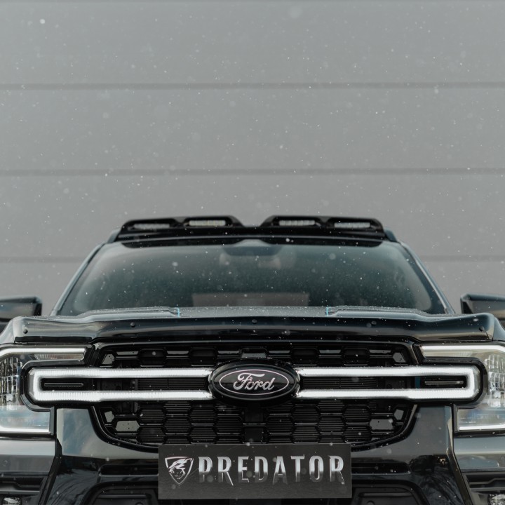 Bonnet Protector, Trux Slimline, Color Dark Smoke, Ford Ranger Platinum / Tremor / Wildtrak / Wildtrak X / XL / XLT Double Cab / Single Cab 2023 - Present - EDK.ro