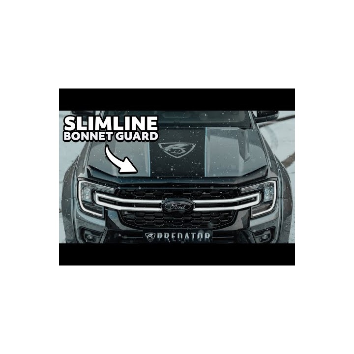 Deflector Capotă, Trux Slimline, Culoare Fumuriu Închis, Ford Ranger Platinum / Tremor / Wildtrak / Wildtrak X / XL / XLT Cabină Dublă / Cabină Single 2023 - Prezent - EDK.ro