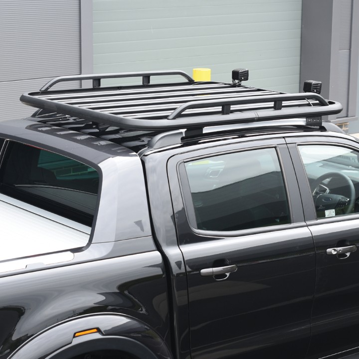 Portbagaj de Plafon tip Platformă, Predator Șine Laterale pentru Existing Șine de Plafon, Ford Ranger Wildtrak Cabină Dublă 2023