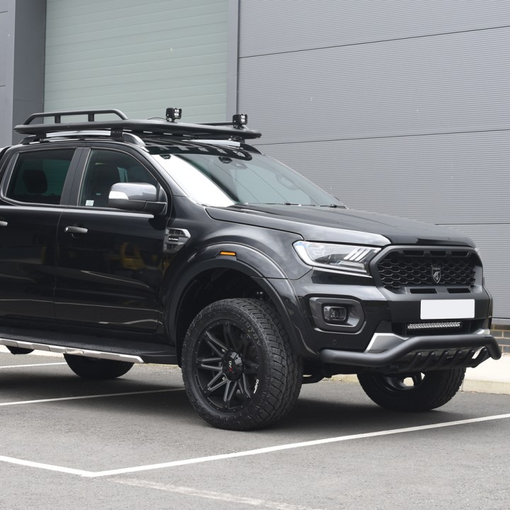 Platform Roof Rack, Predator Side Rails for Existing Roof Rails, Ford Ranger Wildtrak Double Cab 2023 - Present - EDK.ro