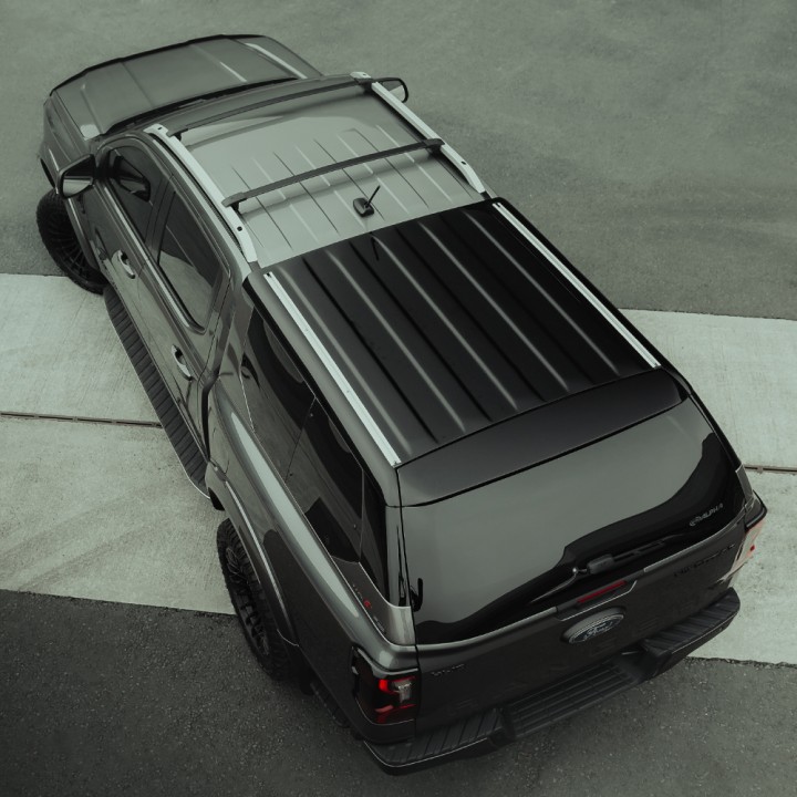 Bare Transversale de Plafon, Trux Șine de Plafon, Culoare Negru, Ford Ranger Wildtrak Cabină Dublă 2023 - Prezent - EDK.ro