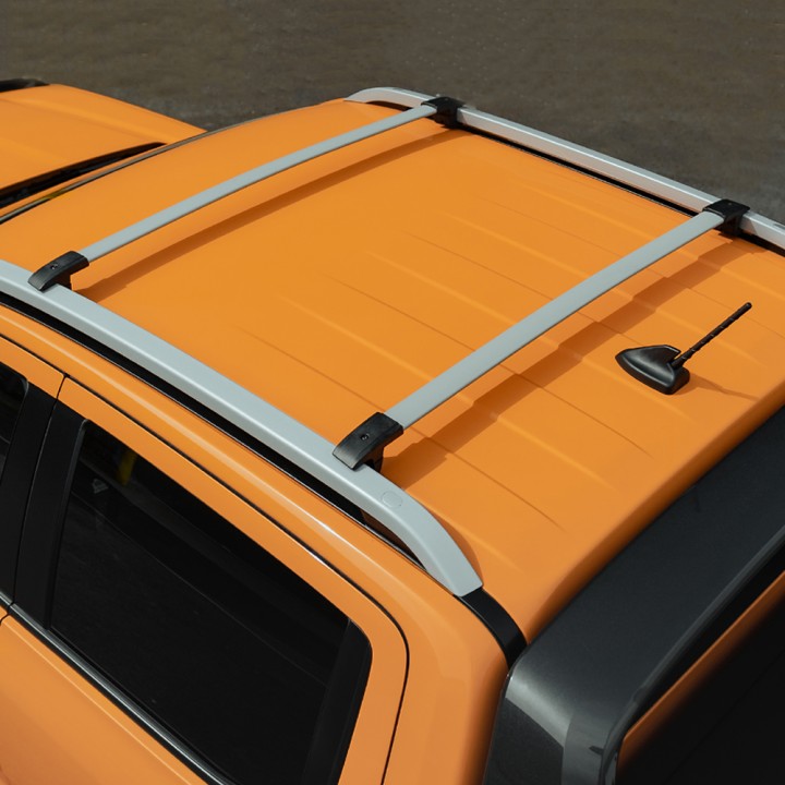 Roof Cross Bars, Trux Roof Rails, Color Silver, Ford Ranger Wildtrak Double Cab 2023 - Present - EDK.ro