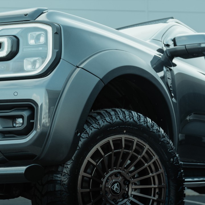 Extensii Aripi, Trux Dynamic, Culoare Negru Mat, Ford Ranger Wildtrak Cabină Dublă 2023 - Prezent - EDK.ro