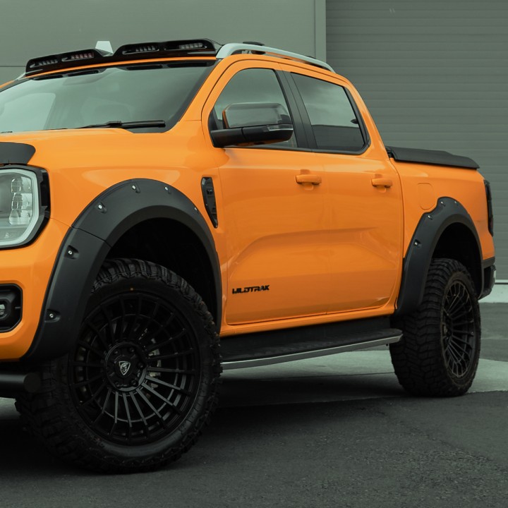Fender Flares, Predator Sport, Color Matt Black, Ford Ranger Wildtrak Double Cab 2023 - Present - EDK.ro