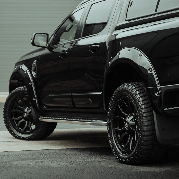 Fender Flares, Predator Sport in - Black Rivets, Color Various Colours, Ford Ranger Wildtrak Double Cab 2023 - Present - EDK.ro