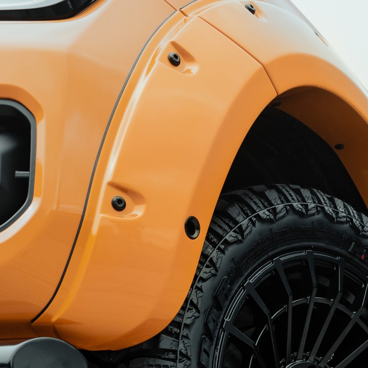 Extensii Aripi, Predator Sport in - Negru Rivets, Culoare Diverse Culori, Ford Ranger Wildtrak Cabină Dublă 2023 - Prezent - EDK