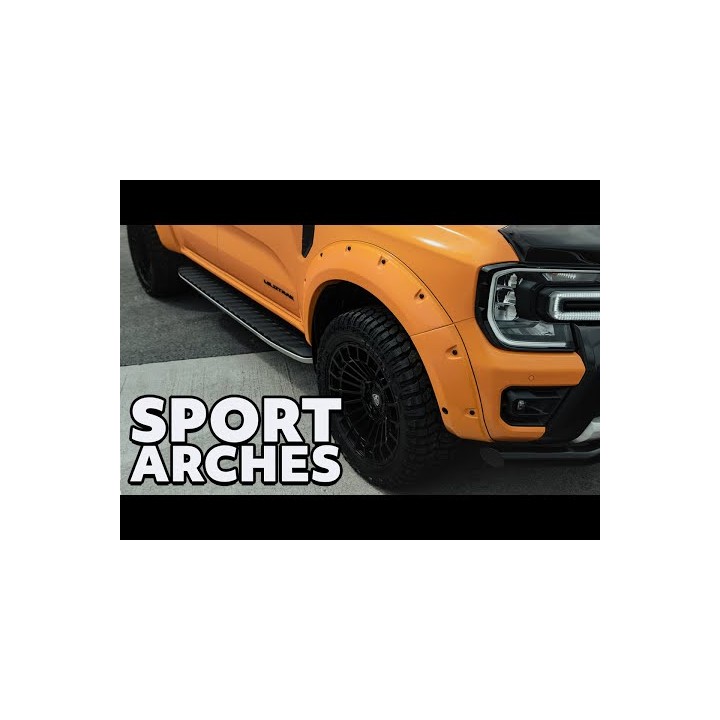 Extensii Aripi, Predator Sport in - Negru Rivets, Culoare Diverse Culori, Ford Ranger Wildtrak Cabină Dublă 2023 - Prezent - EDK