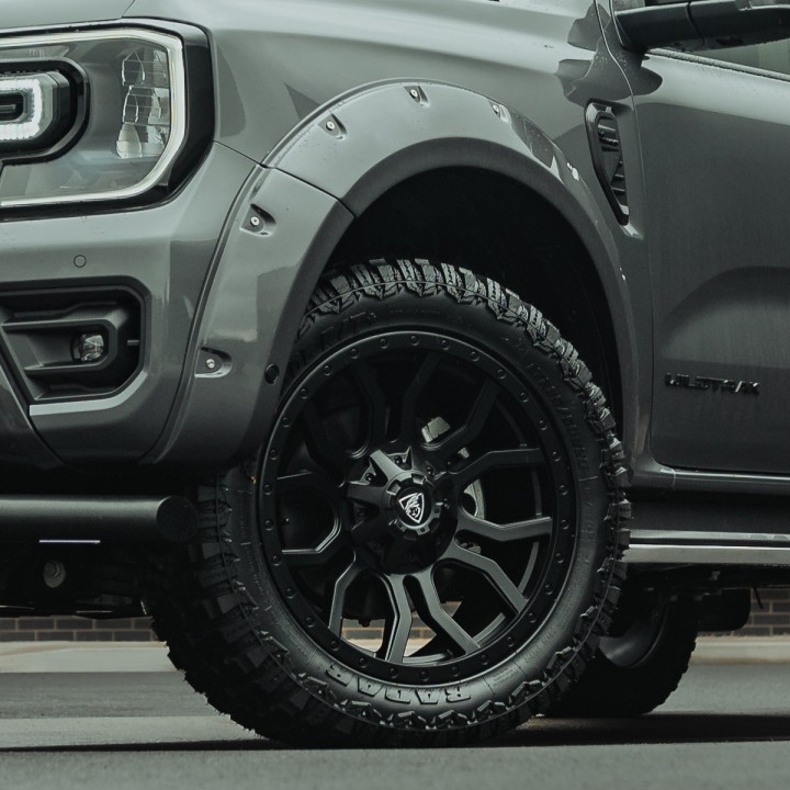 Extensii Aripi, Predator Sport in - Inox Rivets, Culoare Diverse Culori, Ford Ranger Wildtrak Cabină Dublă 2023 - Prezent - EDK.
