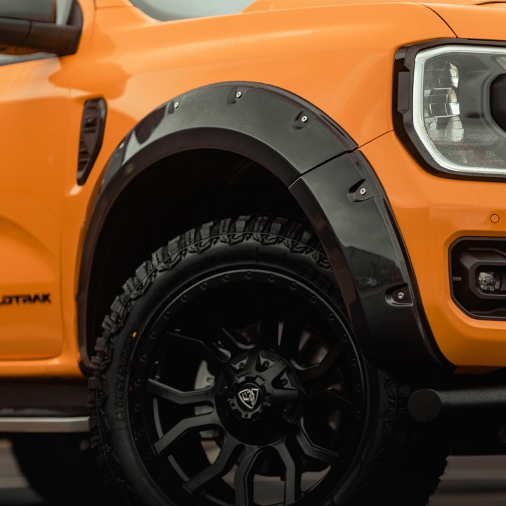 Extensii Aripi, Predator Sport in - Inox Rivets, Culoare Diverse Culori, Ford Ranger Wildtrak Cabină Dublă 2023 - Prezent - EDK.