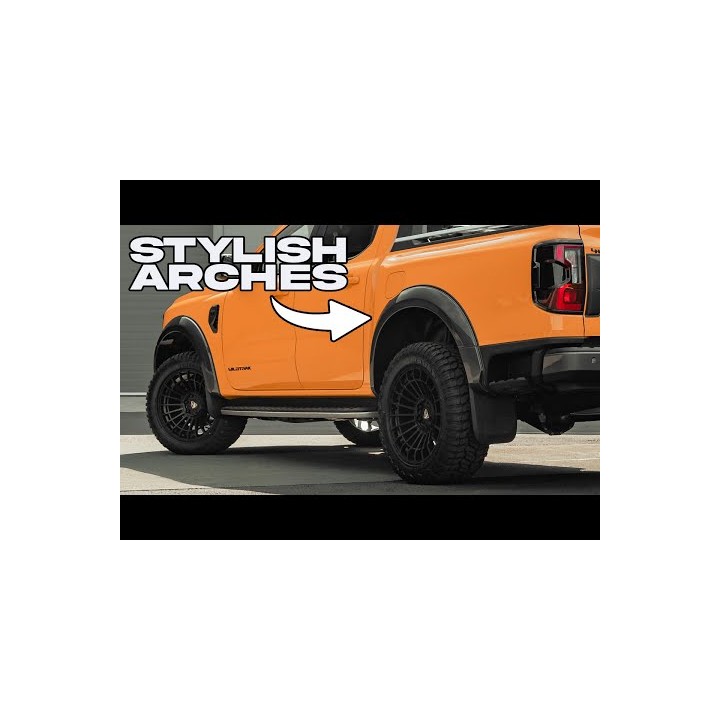 Fender Flares, Predator Stylish, Color Matt Black, Ford Ranger Wildtrak / PHEV Double Cab 2023 - Present - EDK.ro