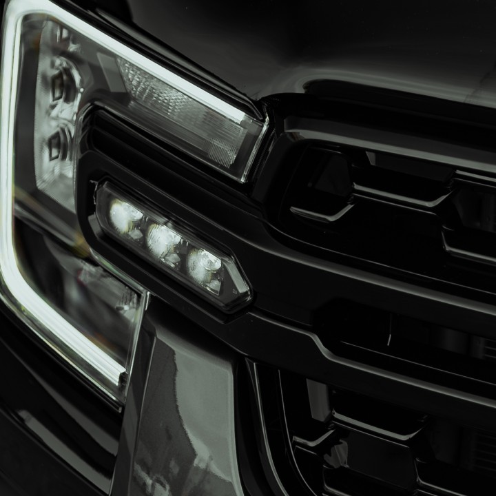 Grilă Față, Predator Eagle Eye - - Twin DRLs, Culoare Negru Lucios, Ford Ranger Cabină Dublă 2023 - Prezent - EDK.ro