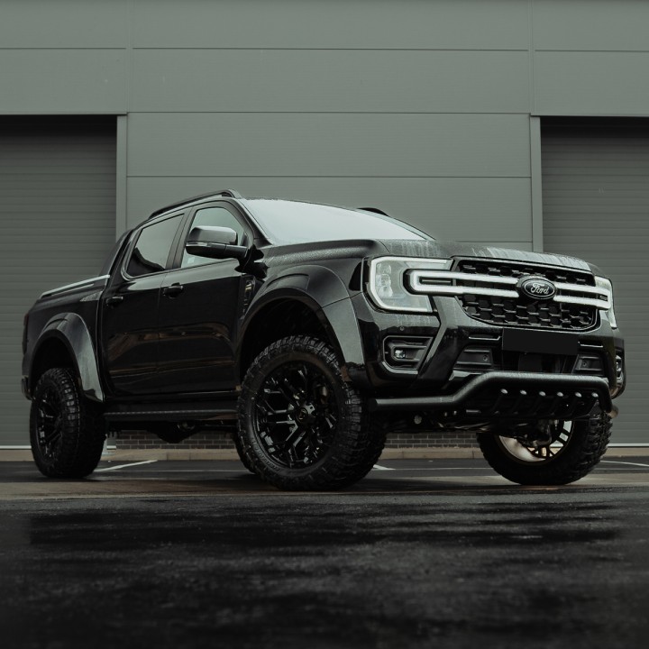 Front Grille, Predator Night Hawk LED Integration with LED Surround, Color Matt or Gloss Black, Ford Ranger Double Cab 2023 - Pr