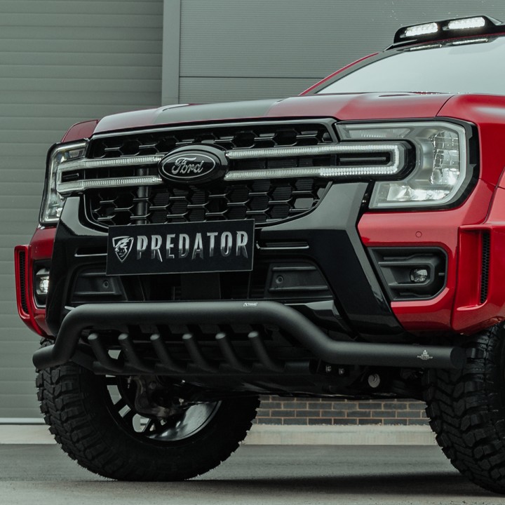 Grilă Față, Predator Night Hawk LED Integration cu LED Surround, Culoare Negru Mat sau Lucios, Ford Ranger Cabină Dublă 2023 - P