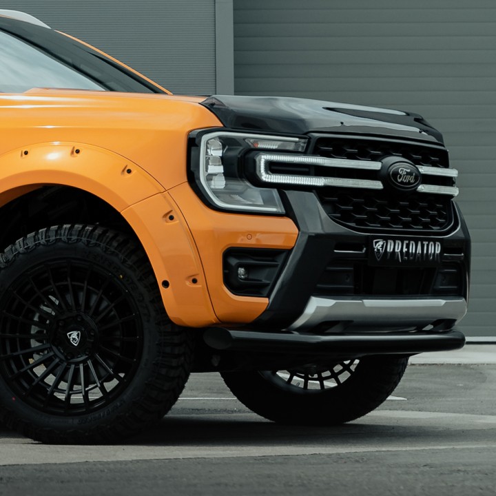 Front Grille, Predator Night Hawk LED Integration with LED Surround, Color Matt or Gloss Black, Ford Ranger Double Cab 2023 - Pr