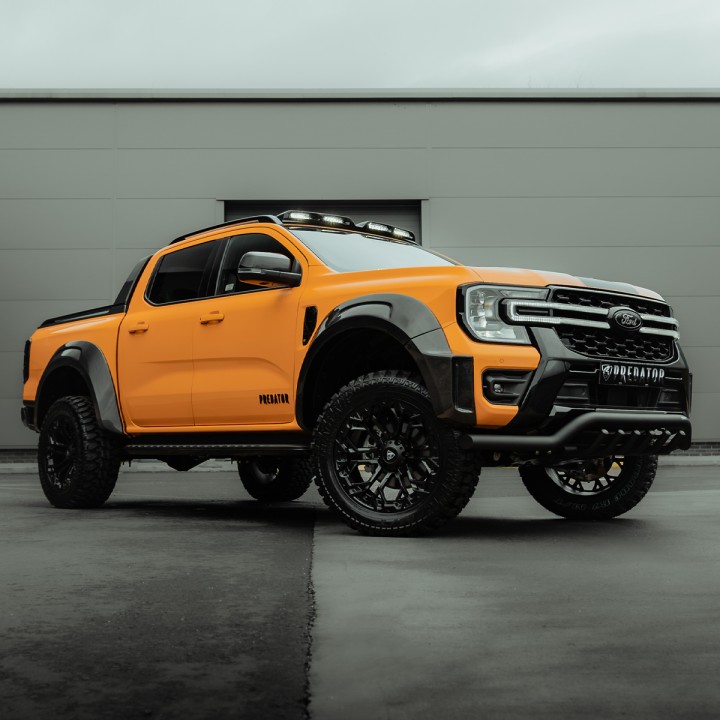 Front Grille, Predator Night Hawk LED Integration with LED Surround, Color Matt or Gloss Black, Ford Ranger Double Cab 2023 - Pr