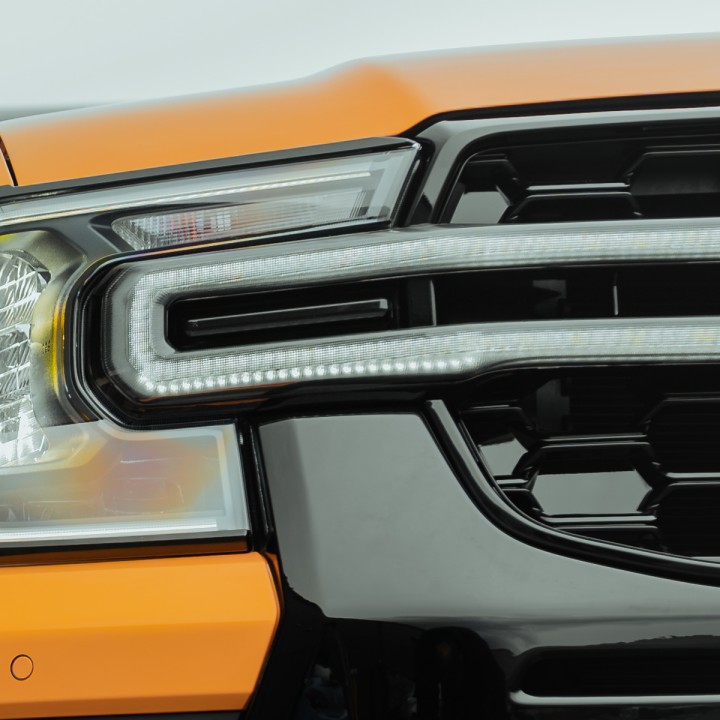 Grilă Față, Predator Night Hawk LED Integration cu LED Surround, Culoare Negru Mat sau Lucios, Ford Ranger Cabină Dublă 2023 - P
