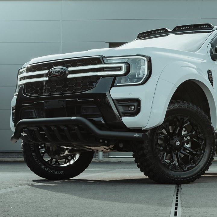 Front Grille, Predator Night Hawk LED Integration with LED Surround, Color Matt or Gloss Black, Ford Ranger Double Cab 2023 - Pr