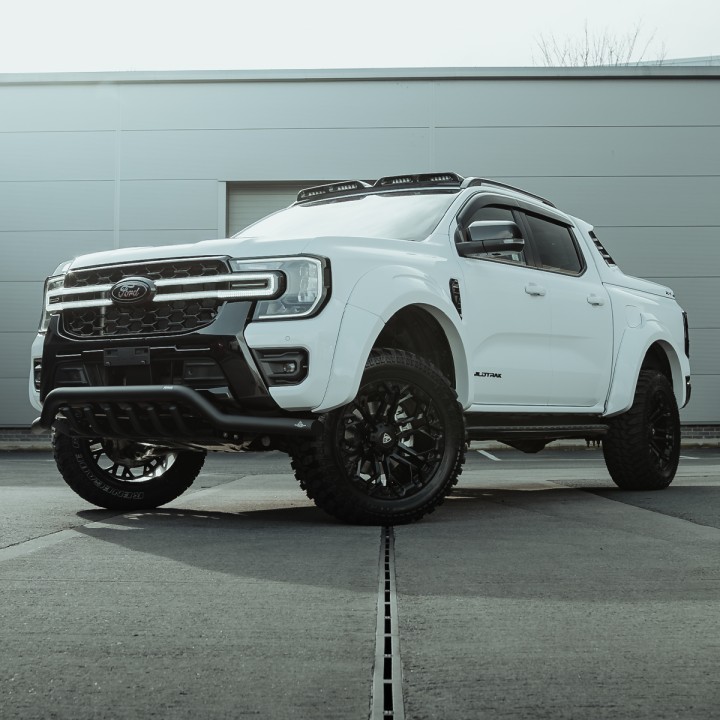 Front Grille, Predator Night Hawk LED Integration with LED Surround, Color Matt or Gloss Black, Ford Ranger Double Cab 2023 - Pr