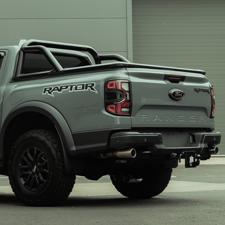 Stainless Steel Rollbar, Predator, Black Color, Ford Ranger Limited XLT XL Double Cab 2023 - Present - EDK.ro