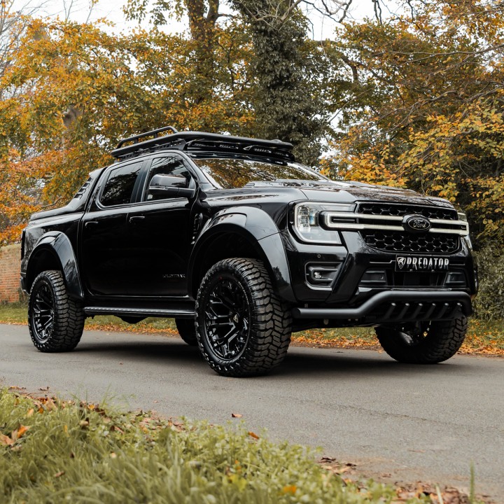 Portbagaj de Plafon tip Platformă, Predator Outback cu Șine Laterale, Ford Ranger Tremor / XL / XLT Cabină Dublă 2023 - Prezent - EDK.ro