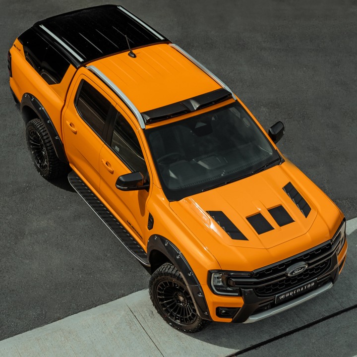 Bonnet Scoop, Predator Full-Width with Vents, Color Colour Coded, Ford Ranger Double Cab 2023 - Present - EDK.ro