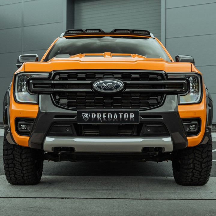 Bonnet Scoop, Predator Full-Width with Vents, Color Colour Coded, Ford Ranger Double Cab 2023 - Present - EDK.ro