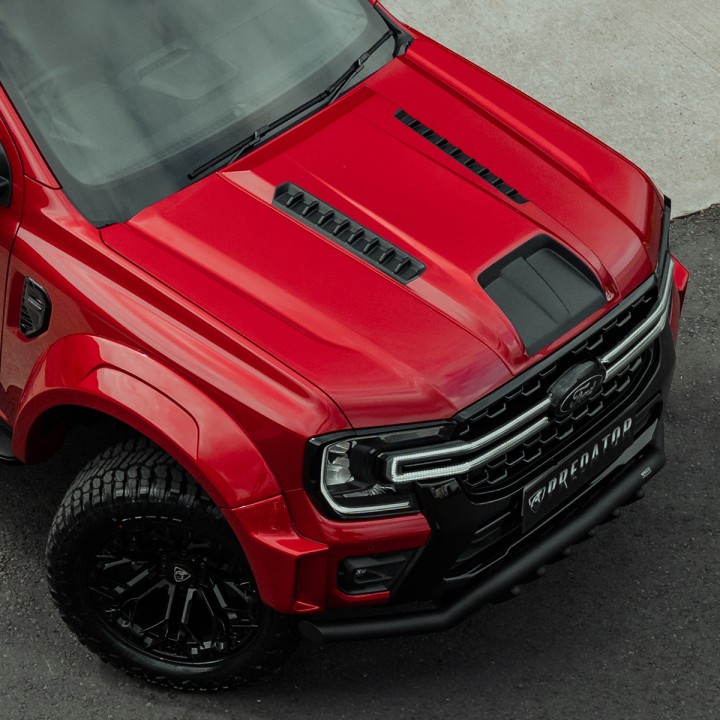 Bonnet Scoop, Predator Narrow with Vents, Color Colour Coded, Ford Ranger Double Cab 2023 - Present - EDK.ro