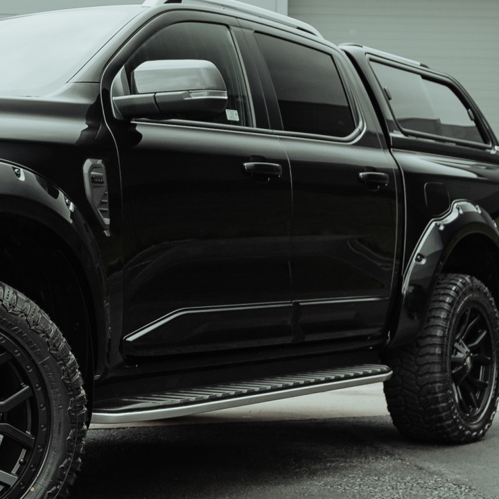 Door Armour, Trux Side Body, Color Colour Coded, Ford Ranger Double Cab 2023 - Present - EDK.ro