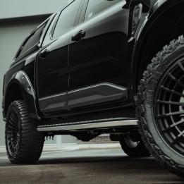 Door Armour, Trux Side Body, Color Matt Black, Ford Ranger Platinum / Tremor / Wildtrak / Wildtrak X / XL / XLT Double Cab 2023 - Present - EDK.ro