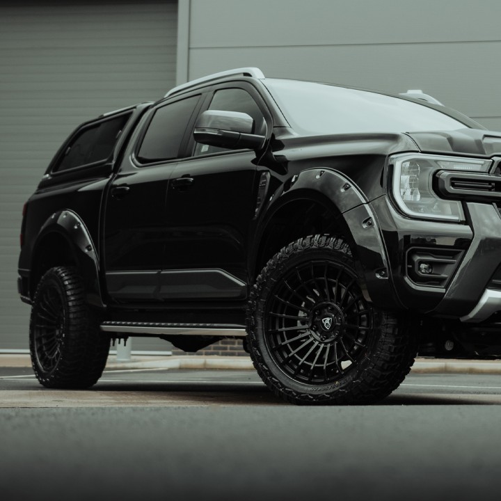Door Armour, Trux Side Body, Color Matt Black, Ford Ranger Double Cab 2023 - Present - EDK.ro