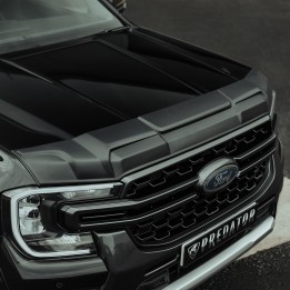 Bonnet Armour, Predator, Color Matt Black, Ford Ranger Platinum / Tremor / Wildtrak / Wildtrak X / XL / XLT Double Cab 2023 - Present - EDK.ro
