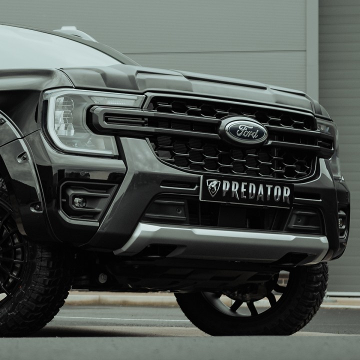 Bonnet Armour, Predator, Color Matt Black, Ford Ranger Double Cab 2023 - Present - EDK.ro