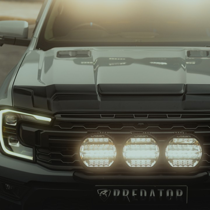 Protecție Capotă, Predator, Culoare Negru Mat, Ford Ranger Platinum / Tremor / Wildtrak / Wildtrak X / XL / XLT Cabină Dublă 2023 - Prezent - EDK.ro