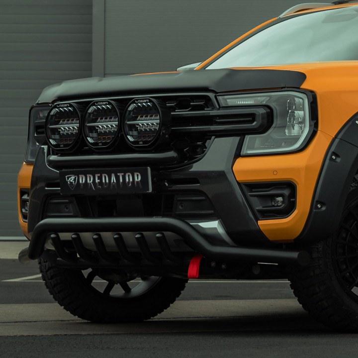 Bonnet Protector, Trux, Color Matt Black, Ford Ranger Platinum / Tremor / Wildtrak / Wildtrak X / XL / XLT Double Cab 2023 - Present - EDK.ro