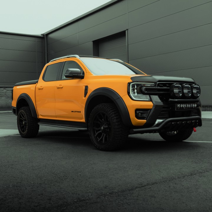 Bonnet Protector, Trux, Color Matt Black, Ford Ranger Platinum / Tremor / Wildtrak / Wildtrak X / XL / XLT Double Cab 2023 - Present - EDK.ro