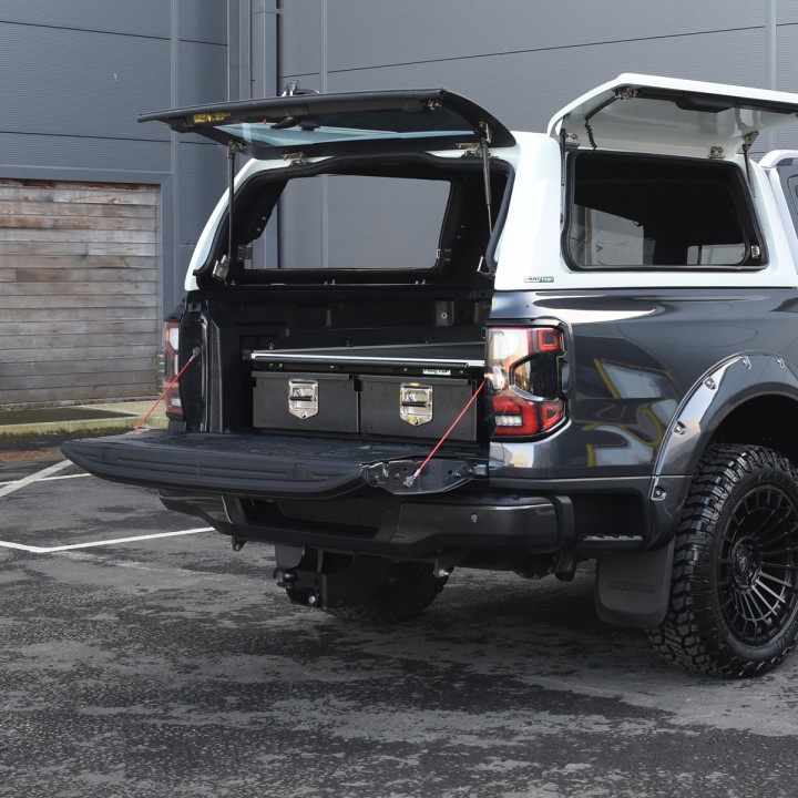 Tavă Glisantă, ProTop Twin Drawer System cu - Benă System, Ford Ranger Cabină Dublă 2023 - Prezent - EDK.ro