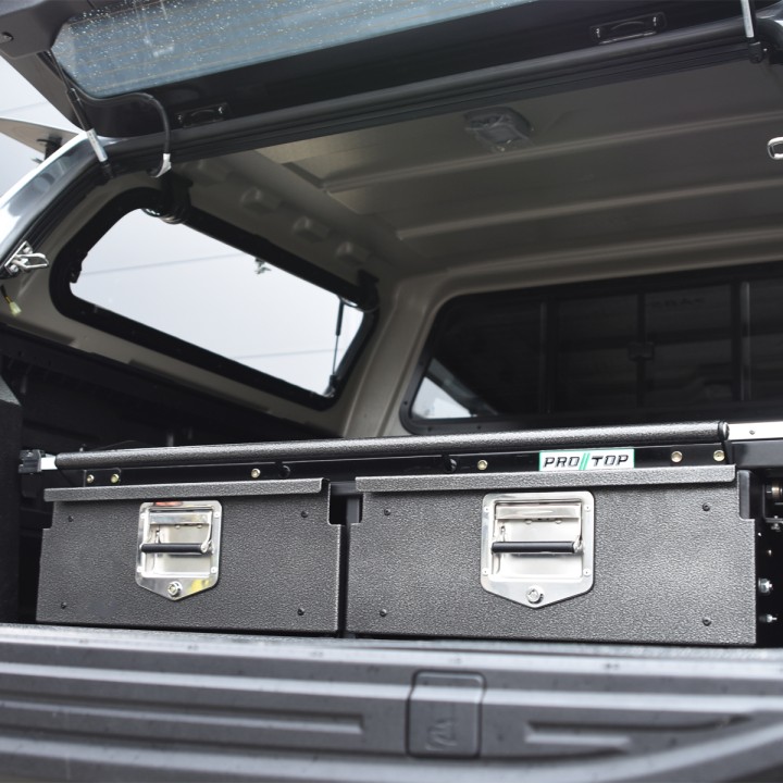 Sliding Tray, ProTop Twin Drawer System with - Load Bed System, Ford Ranger Double Cab 2023 - Present - EDK.ro