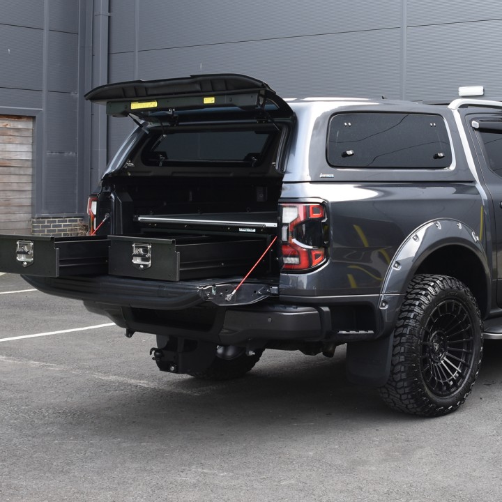 Hardtop Bed Cover, Aeroklas Lift-Up, Ford Ranger Double Cab 2023 - Present - EDK.ro