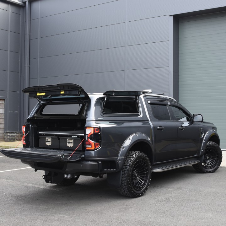 Hardtop Bed Cover, Aeroklas Lift-Up, Ford Ranger Double Cab 2023 - Present - EDK.ro