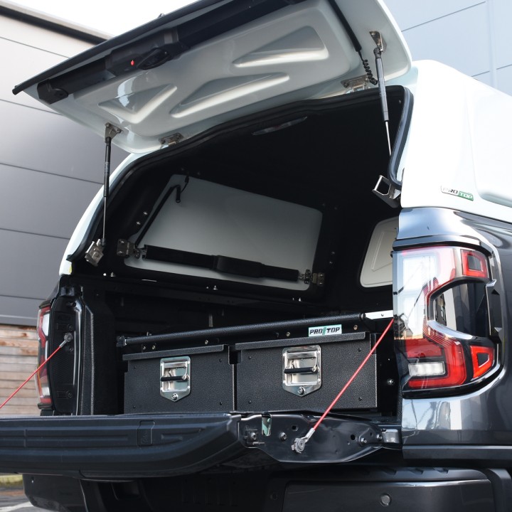 Hardtop Bed Cover, ProTop Gullwing, Ford Ranger Double Cab 2023 - Present - EDK.ro