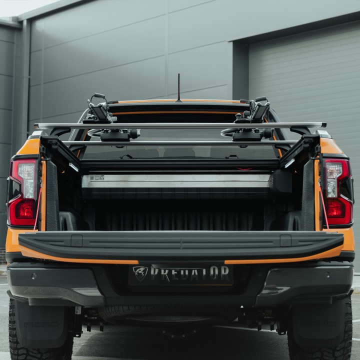 Roof Cross Bars, ProTop Roll Top - Aero Wing, Color Silver, Ford Ranger Double Cab 2023 - Present - EDK.ro